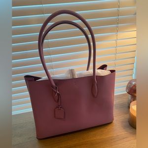 New, Kate Spade Large Tote in Refined Grain Pink Mauve ♠️